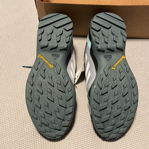 adidas Terrex Gray and Teal Trail Shoes - Picture 5 of 7